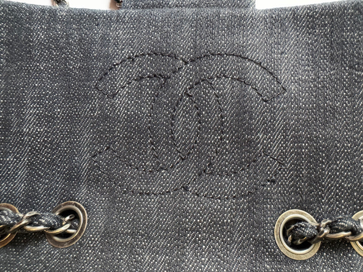 Chanel Paris Dallas Mini Denim & Shearling Flap Bag