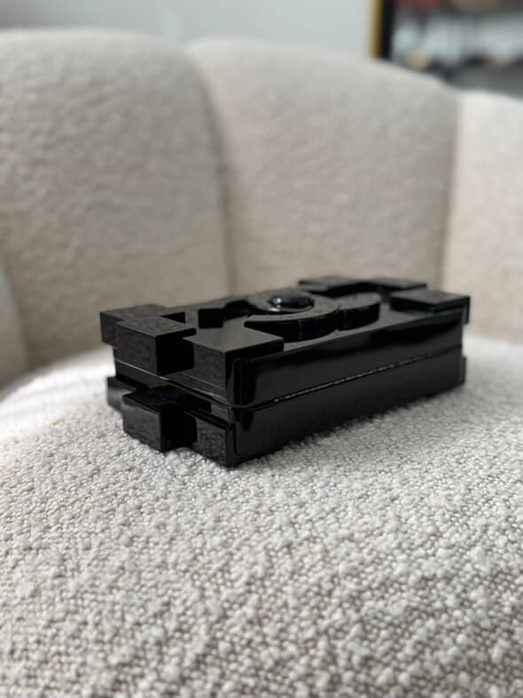 Chanel Black Plexiglass Lego Minaudiere