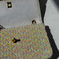 Chanel 1992 Medium Iridescent Sequin Flap Bag