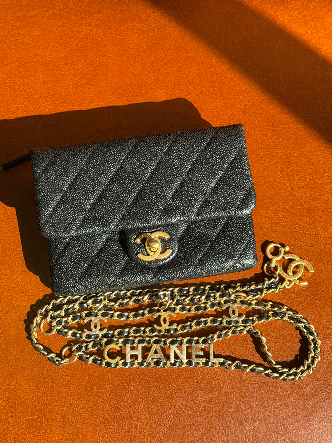 Chanel Pick Me Up Belt Bag Black Shiny Caviar Gold Hardware 2022