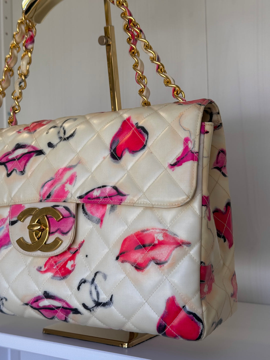Chanel 1994 Jumbo Lips & Kisses Flap Bag