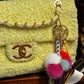 Chanel Yellow Terry Cloth Vintage Maxi Flap Bag