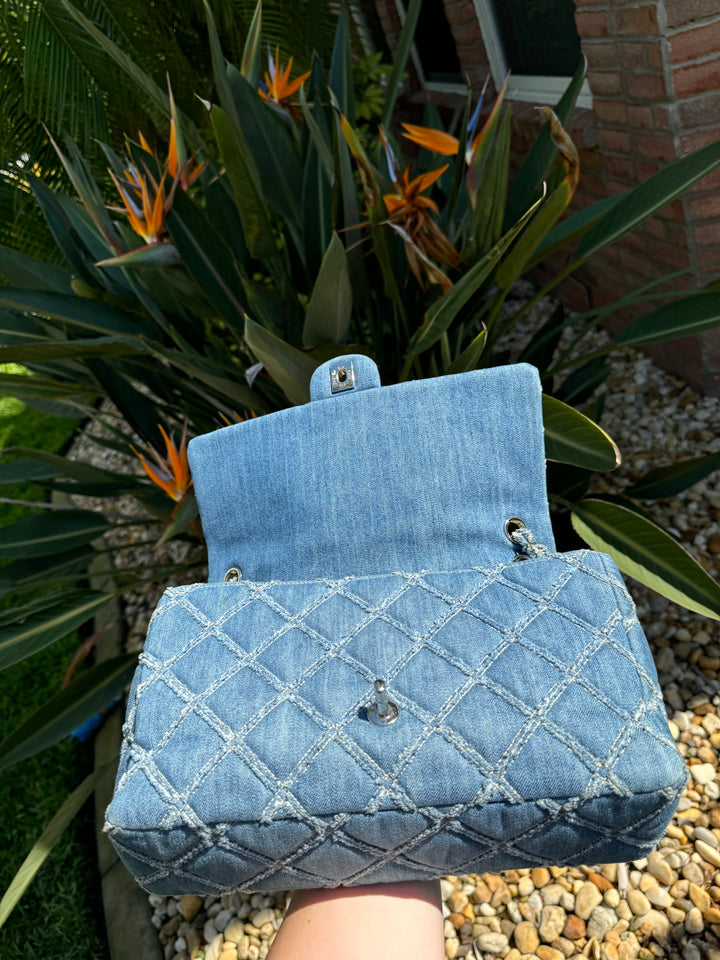 Chanel Jumbo Denim Patchwork Flap Bag