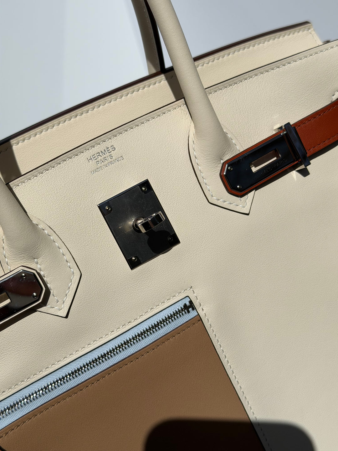 Hermès Birkin 30 Colormatic Swift Nata Palladium Hardware