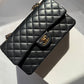 Chanel Black Medium Lambskin Flap Bag + RGHW