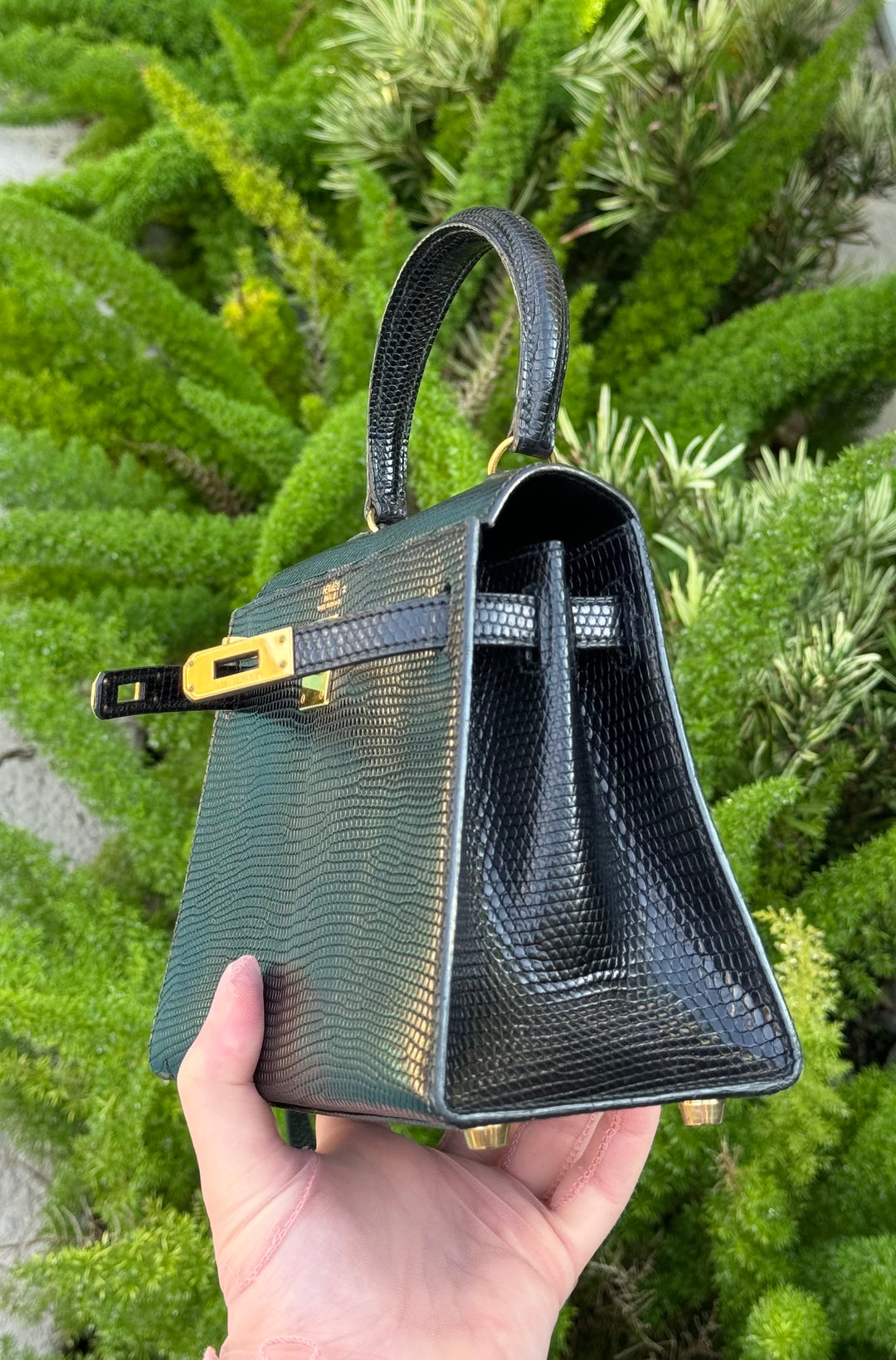 Hermes Vintage Lizard Kelly Sellier 20