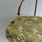 Louis Vuitton Green Monogram Denim Mini Pleaty + Coin Pouch