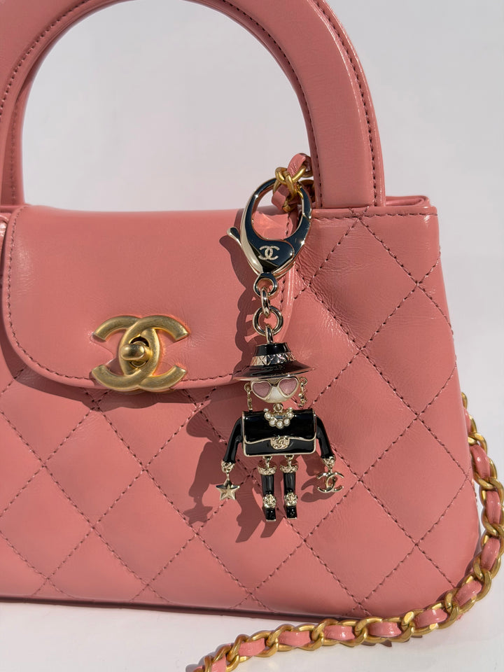 Chanel 23K Pink Aged Calfskin Mini Kelly