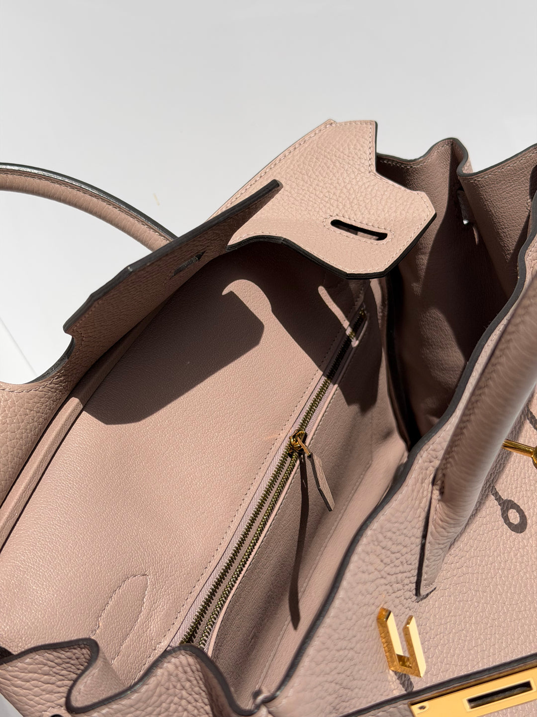 Hermès Birkin 30 Glycine Togo Gold Hardware 2015