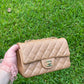 Chanel 18S Dark Beige Caviar Mini Flap Bag