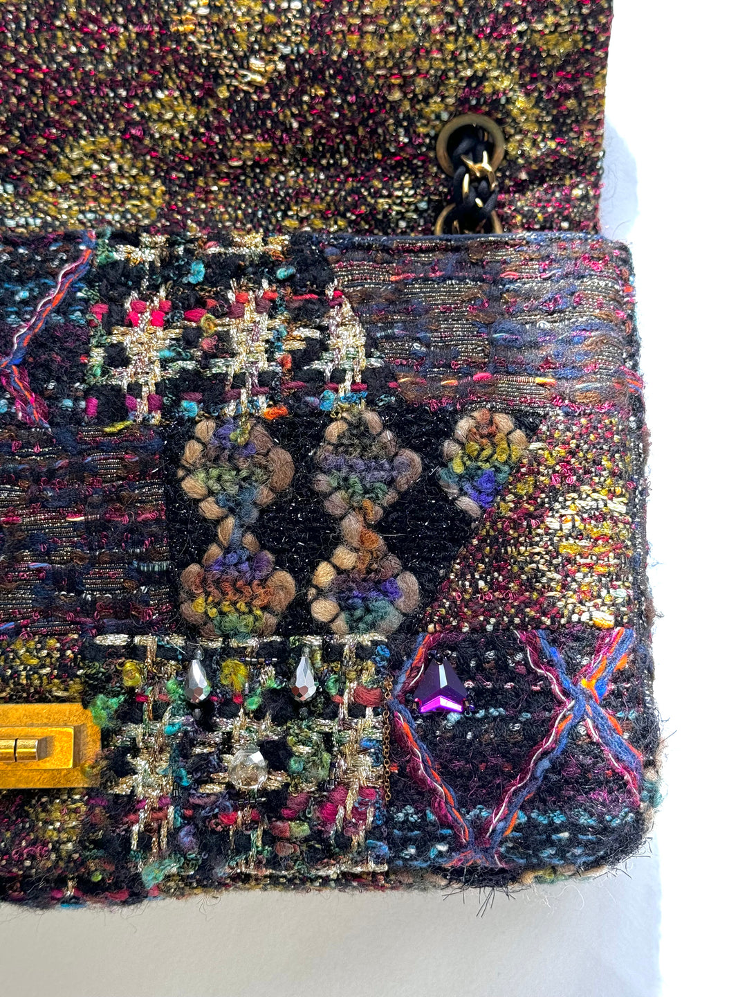 Chanel Maxi Tweed Paris/Byzance Limited Edition Reissue Flap Bag