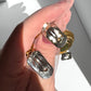 Christian Dior Vintage Bottle Cap Clip On Earrings