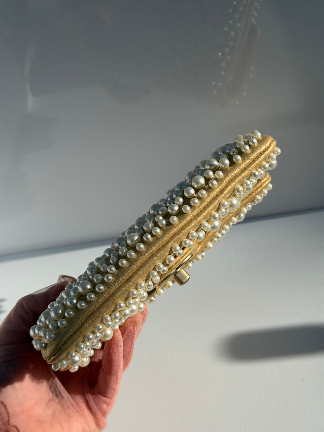 Chanel Paris Dubai Gold Metallic Pearly WOC