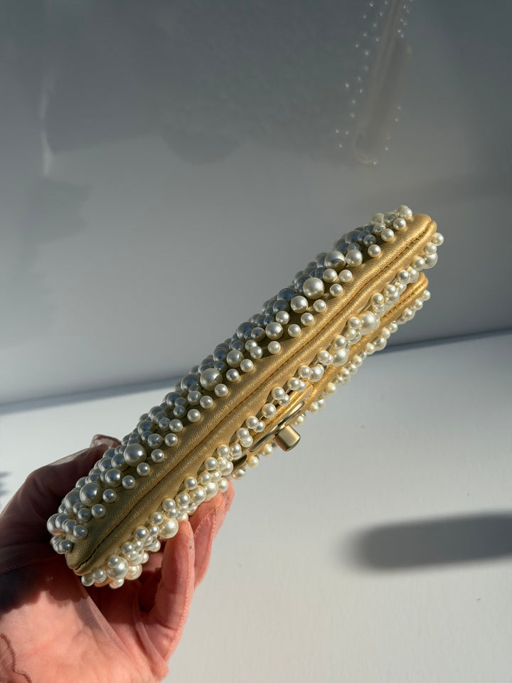 Chanel Paris Dubai Gold Metallic Pearly WOC