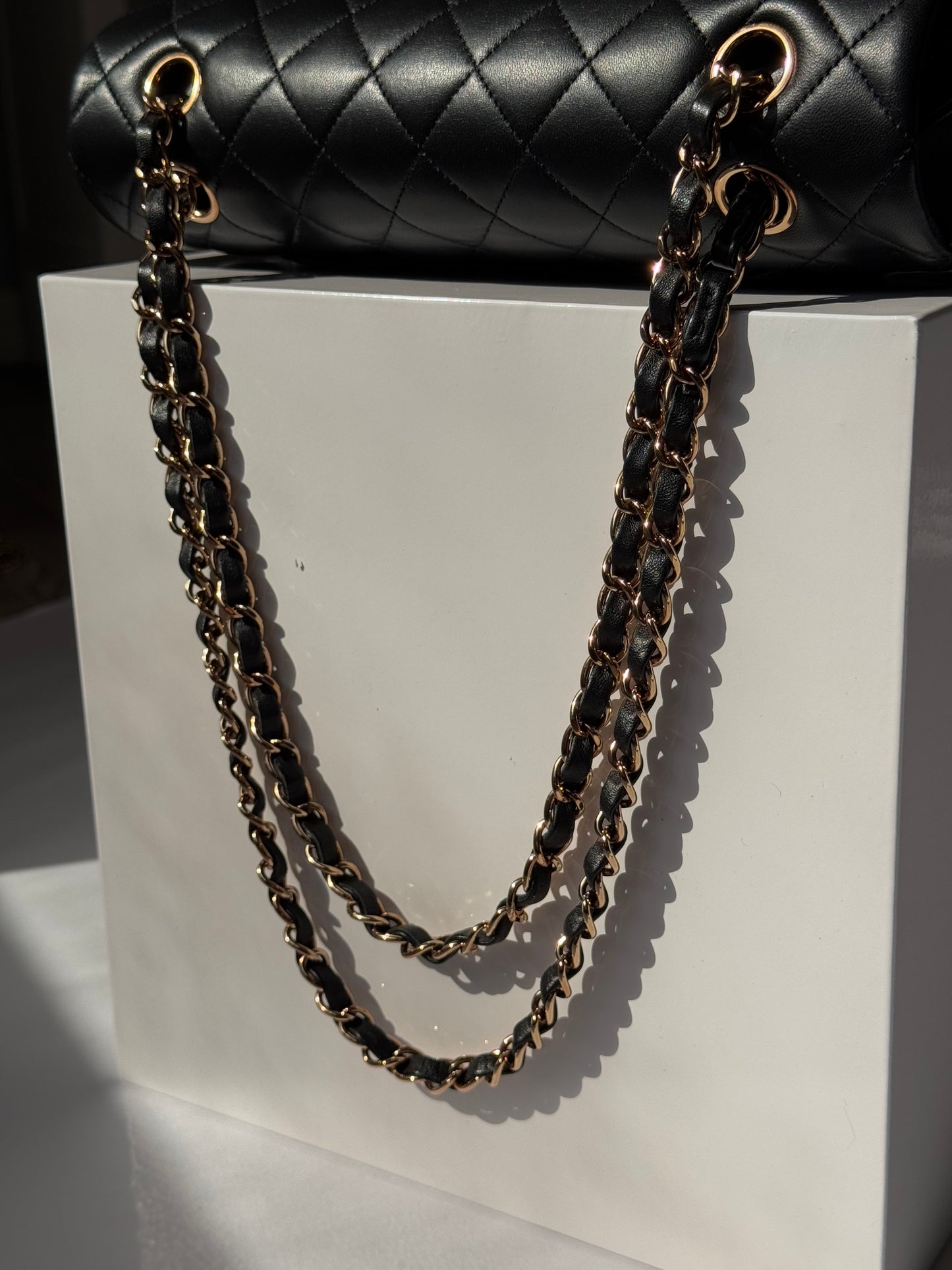 Chanel Black Medium Lambskin Flap Bag + RGHW