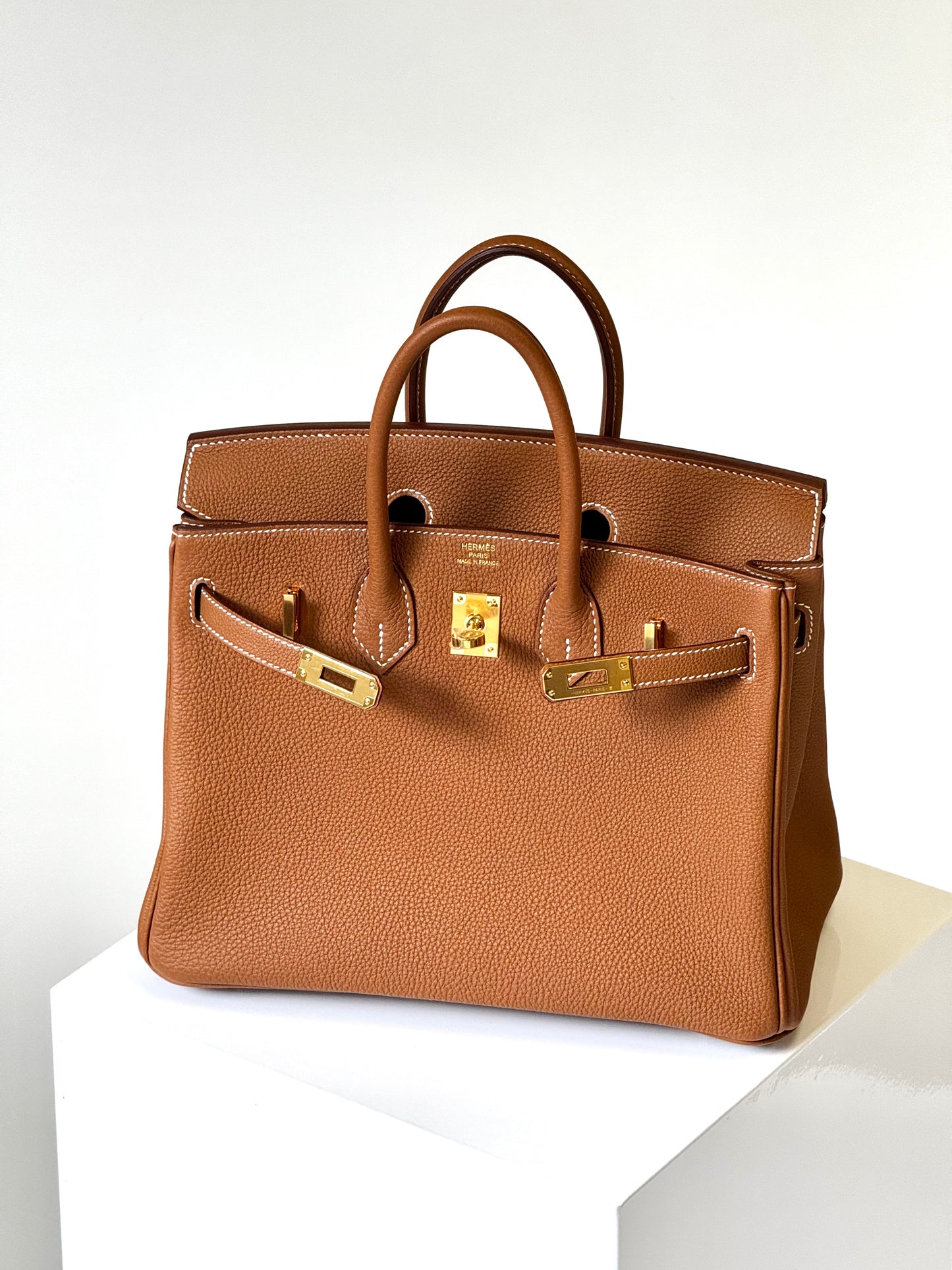 Hermes Gold Gold Togo Birkin 25