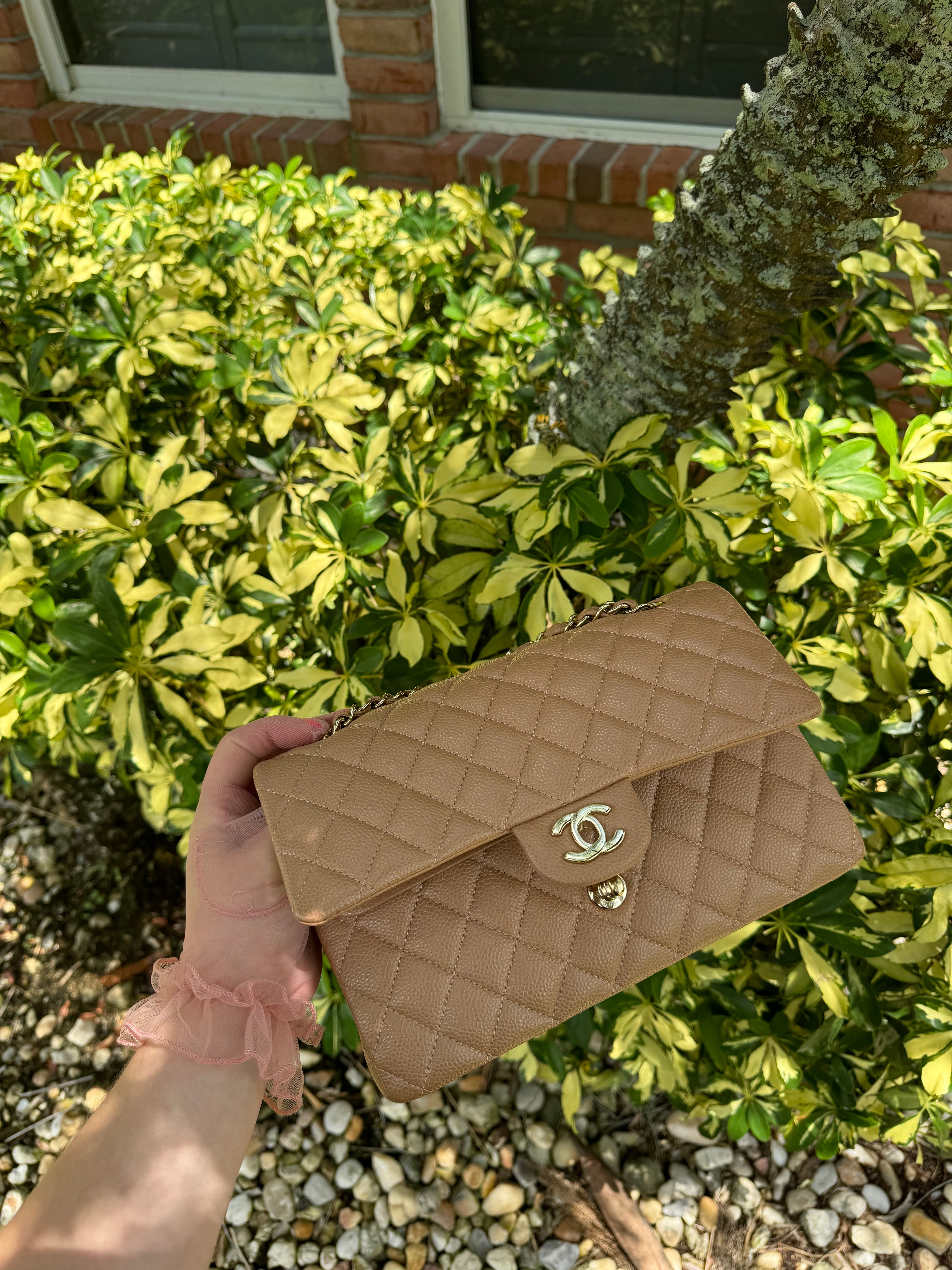 Chanel 18S Dark Beige Medium Caviar Flap Bag – Its A Luv Story