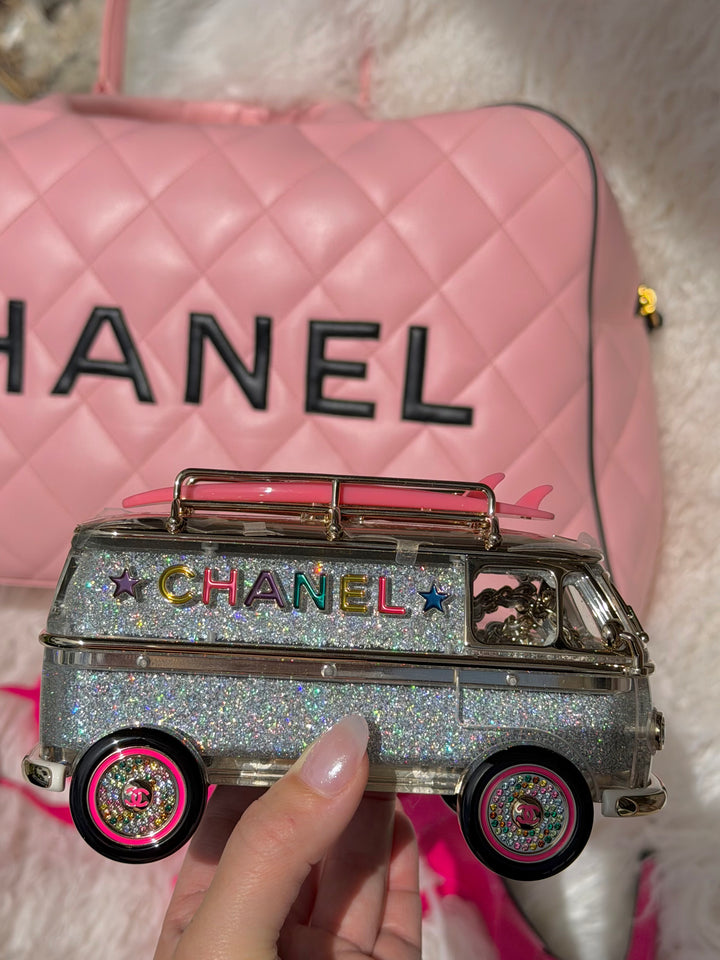Chanel Hollywood Caravan Minaudière Multicolor Light Gold Hardware 2024
