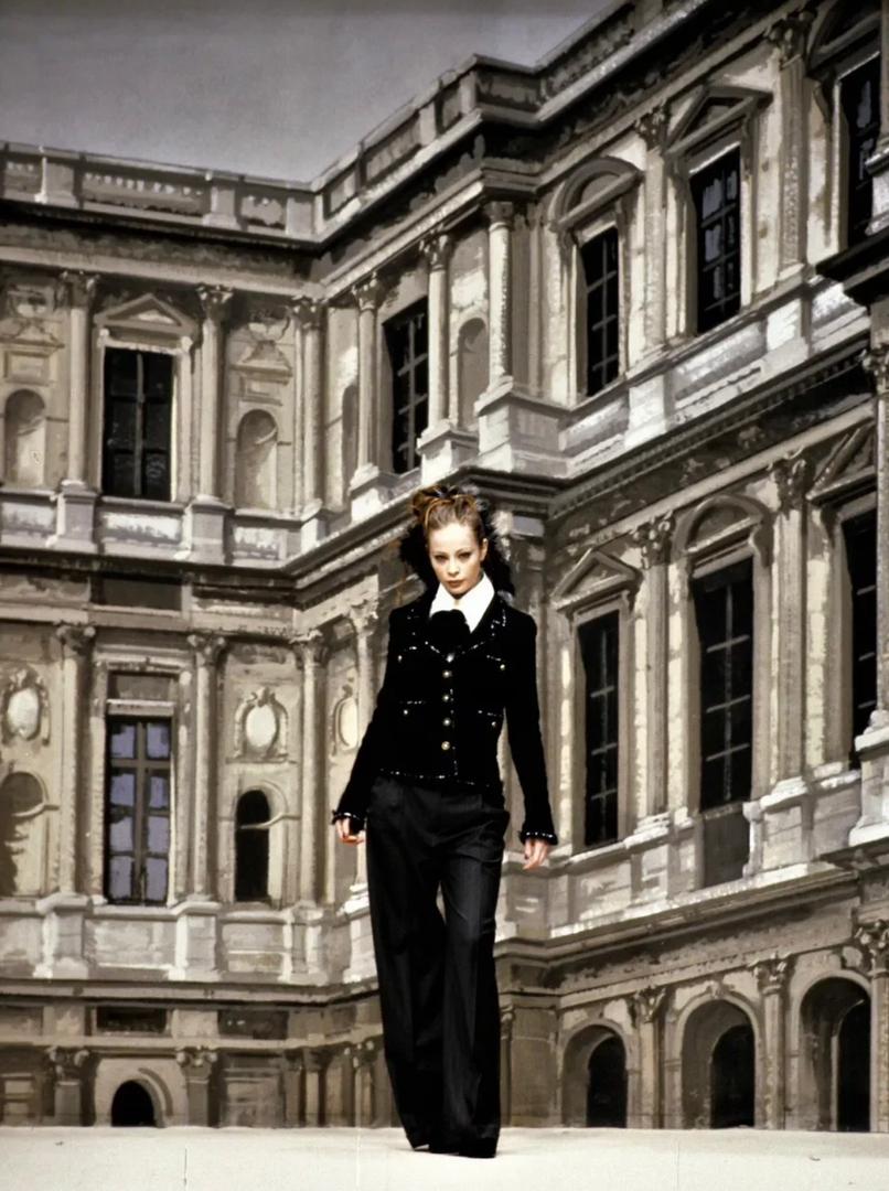 Chanel 1994 Black Vintage Museum Braided Trim CC Jacket