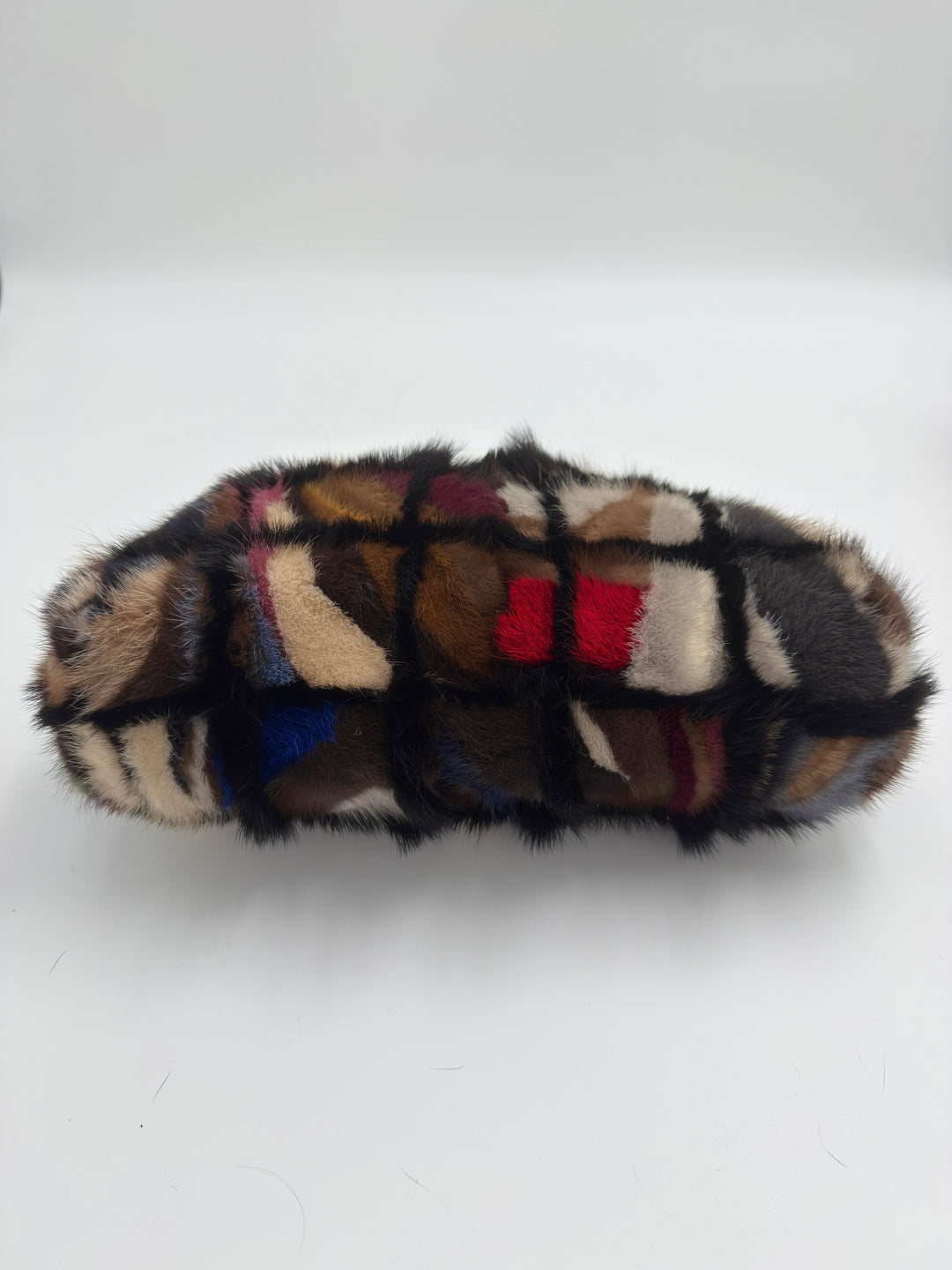 Chanel Multicolor Maxi Mink Fur Single Flap Bag