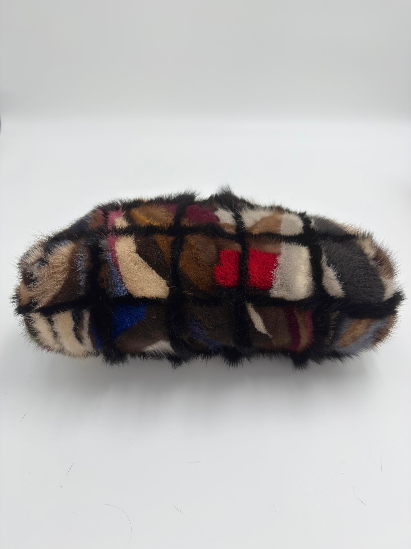 Chanel Multicolor Maxi Mink Fur Single Flap Bag