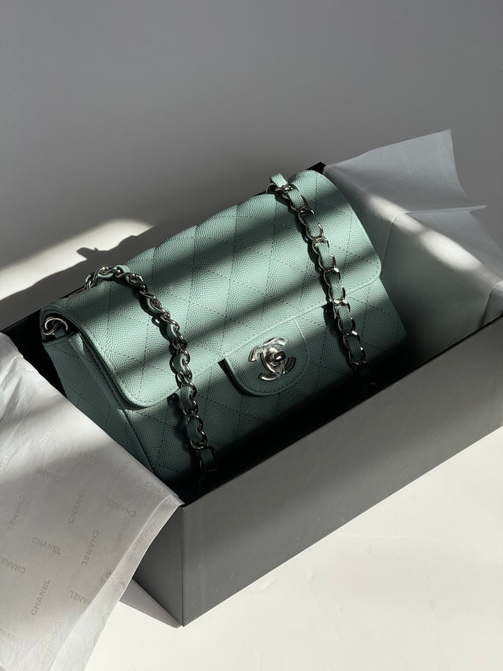 Chanel 18C Blue Caviar Mini Flap