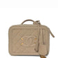 Chanel Small Nude Filigree Shearling Vanity Case