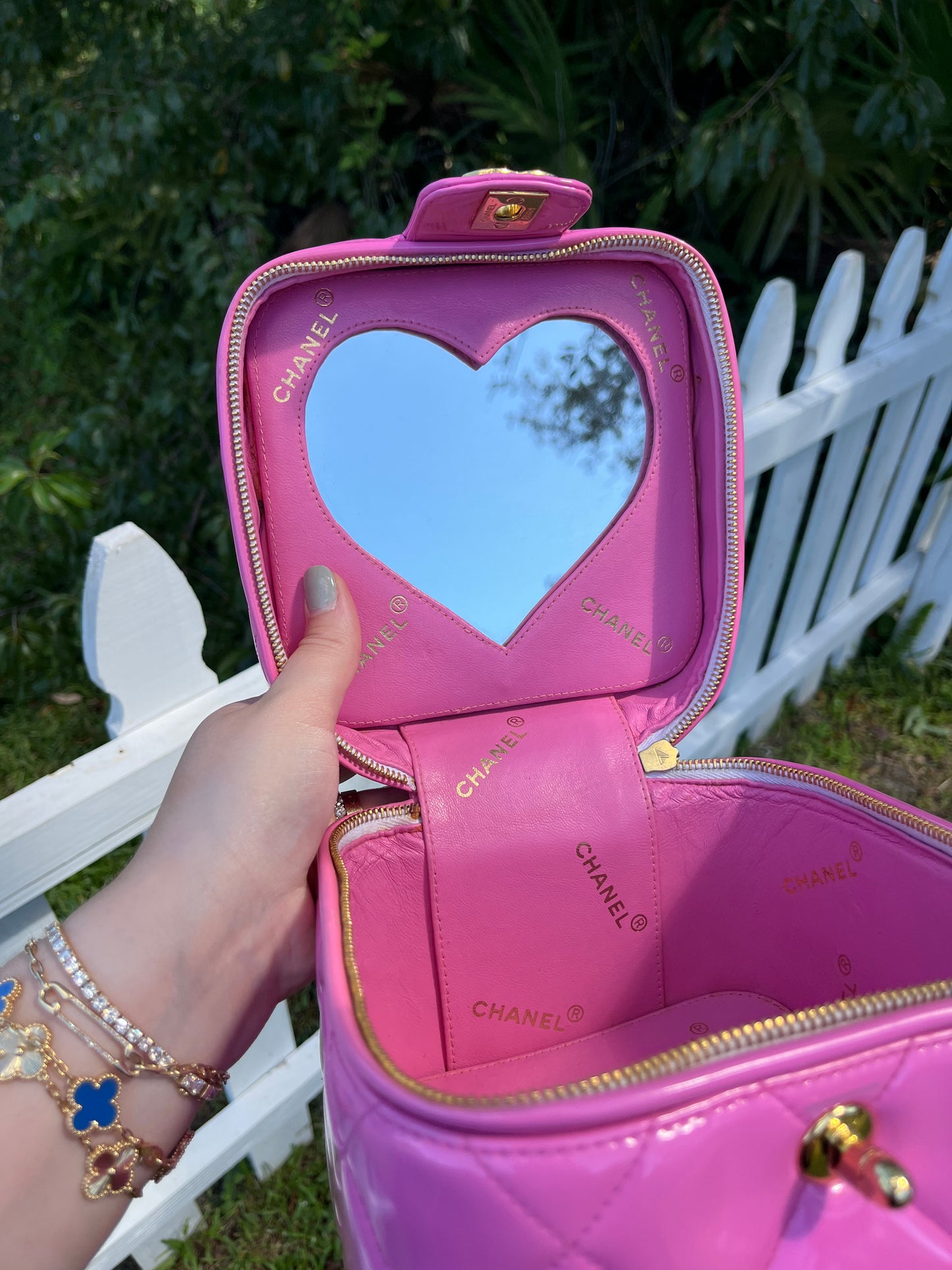 Chanel 1995 Barbie Collection Heart Vanity Case