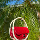 Chanel Runway Small Red Hula Hoop Bag