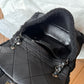 Chanel Medium Black Shearling Coco Neige Flap