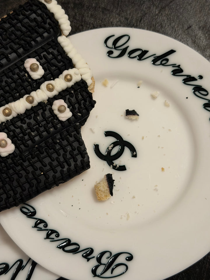 Chanel White Plexiglass Brasserie Gabrielle Plate Minaudière Silver Hardware 2015