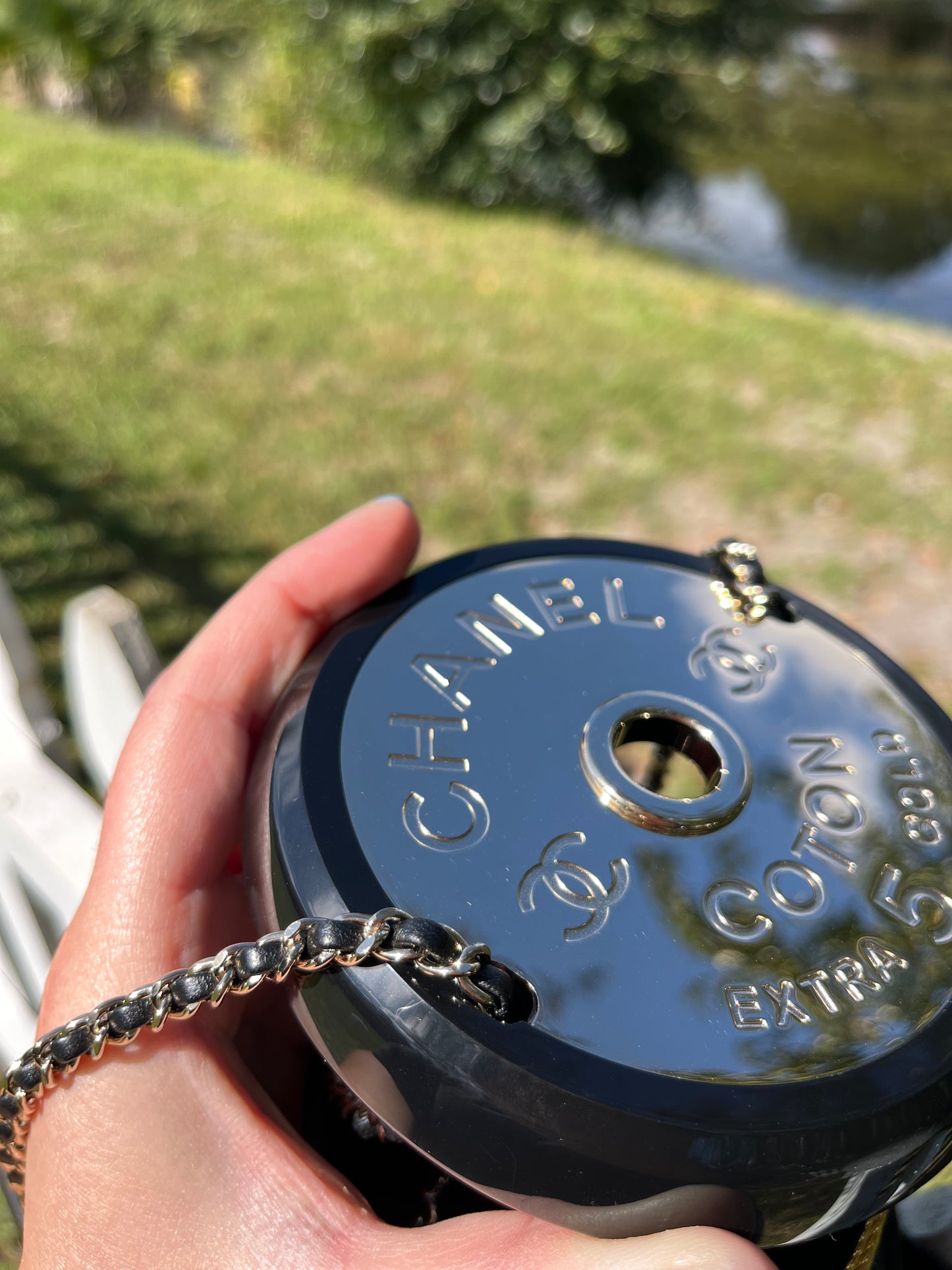 Chanel Collectors Plexiglass Spool Minaudière