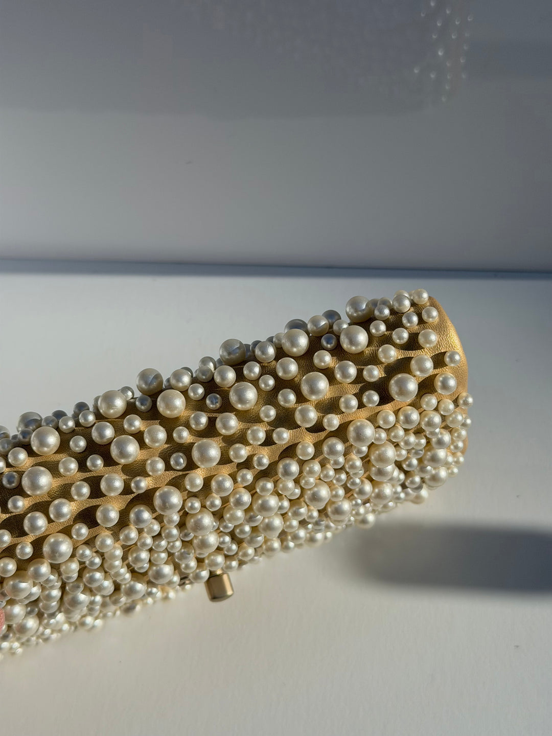 Chanel Paris Dubai Gold Metallic Pearly WOC