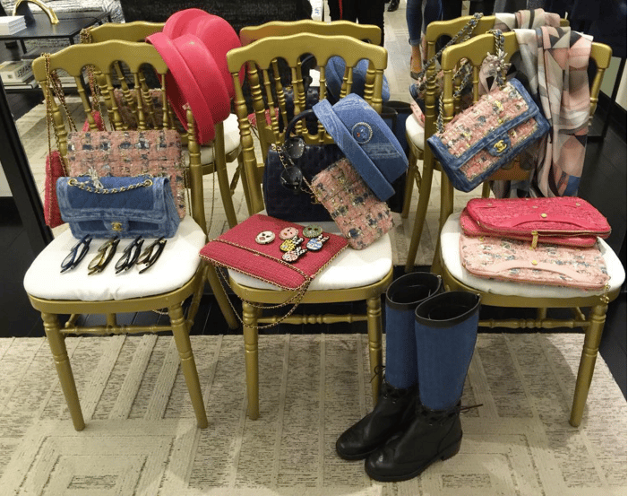 Chanel Tweed & Denim Medium Classic Flap Bag