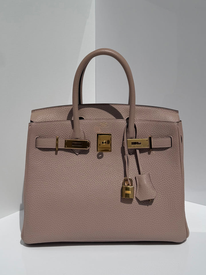 Hermès Birkin 30 Glycine Togo Gold Hardware 2015