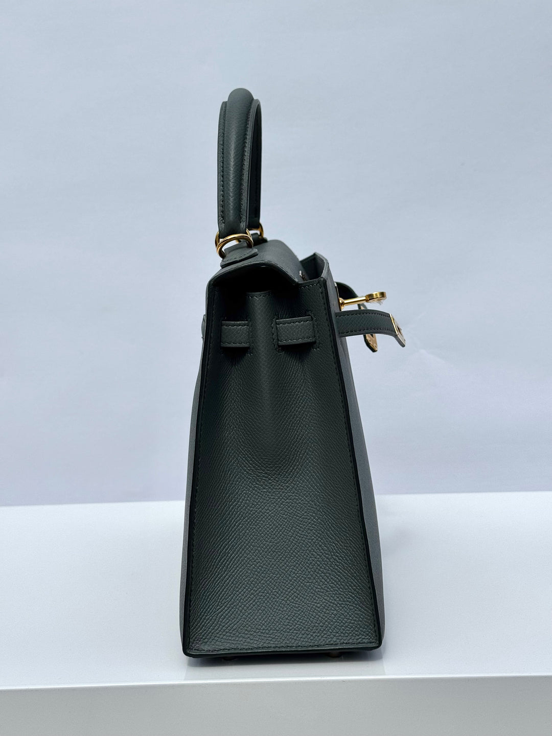 Hermes Vert Amande Epsom Kelly 25 Sellier