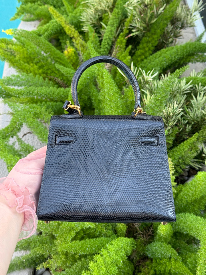 Hermes Vintage Lizard Kelly Sellier 20