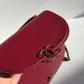 Chanel 17B Small Burgundy Coco Curve Messenger Flap Bag