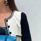 Chanel 1995 Black & White Cropped Jacket