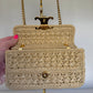 Celine 2023 Raffia Chain Shoulder Bag