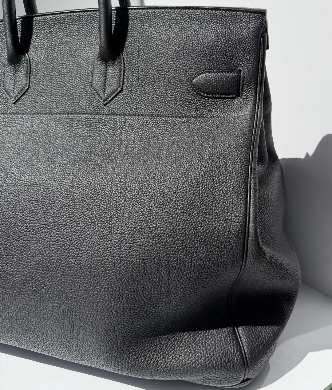 Hermès HAC 50 Black Togo Palladium Hardware 2022