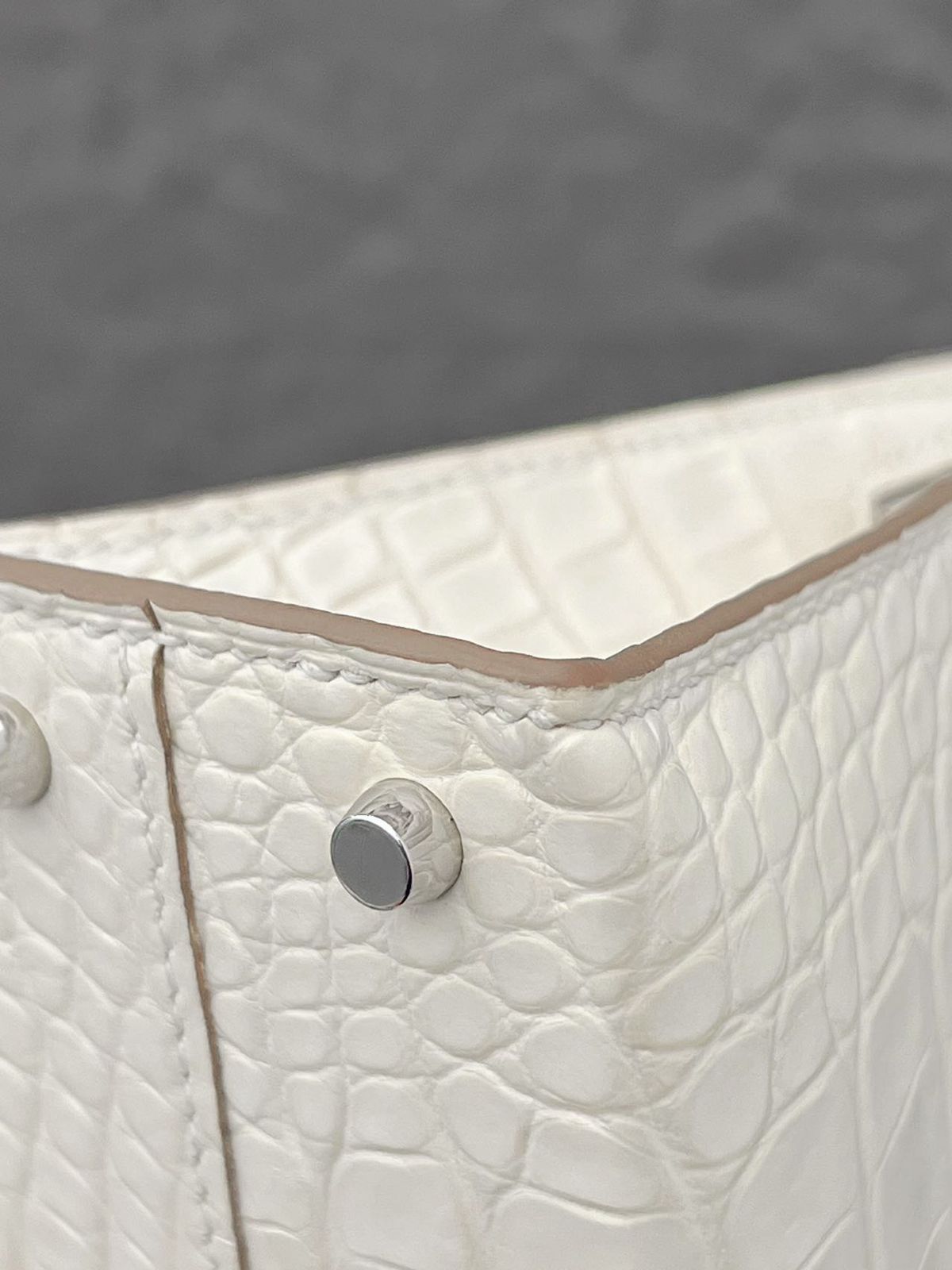Hermes Mini Sellier Nata Boreal Satin Matte Alligator Kelly 20