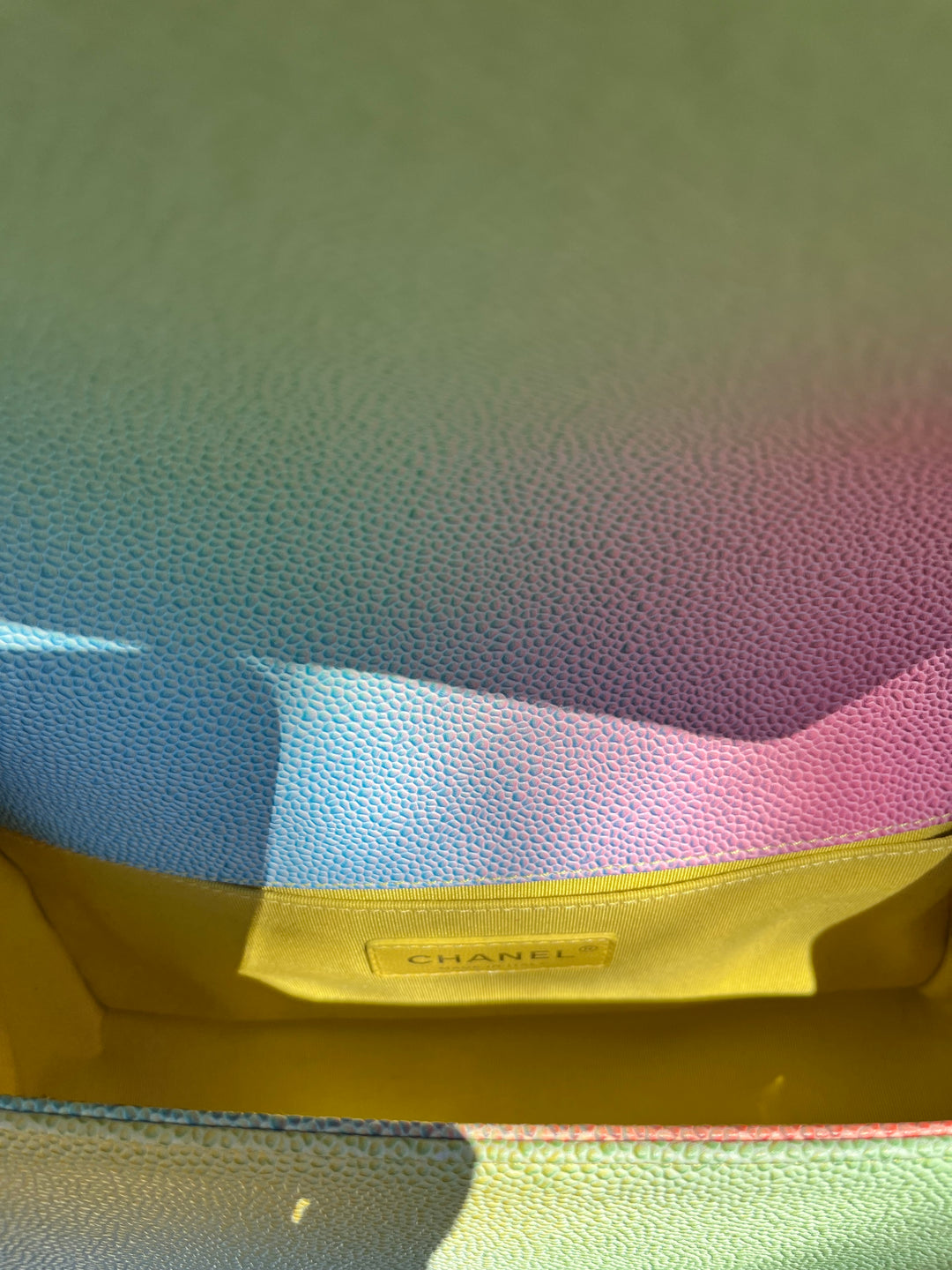 Chanel Rainbow Caviar Medium Boy Bag