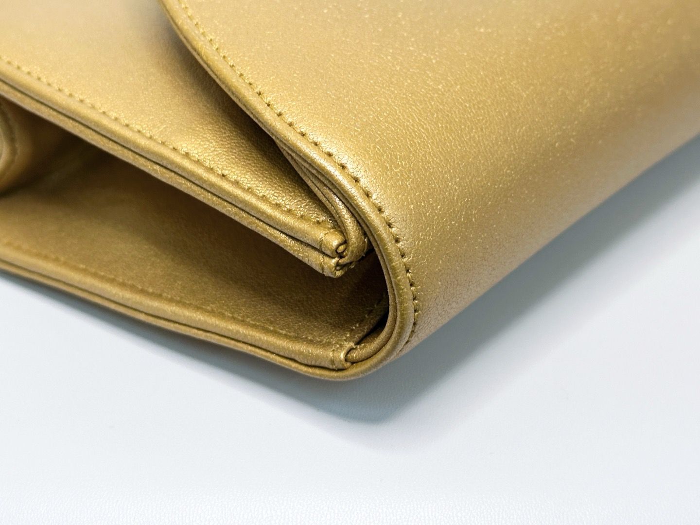 Chanel 19A Gold Egyptian CC Clutch