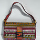 Fendi RARE Embellished Mixed Media Baguette