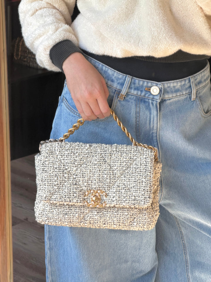 Chanel Small Houndstooth 19 Flap Bag