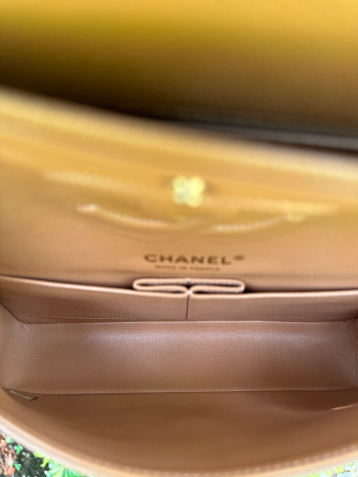 Chanel 18S Dark Beige Medium Caviar Flap Bag