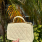 Chanel 21S Mini Light Beige Caviar Top Handle