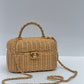 Chanel Cruise 2025/26 Braided Rattan Vanity Case
