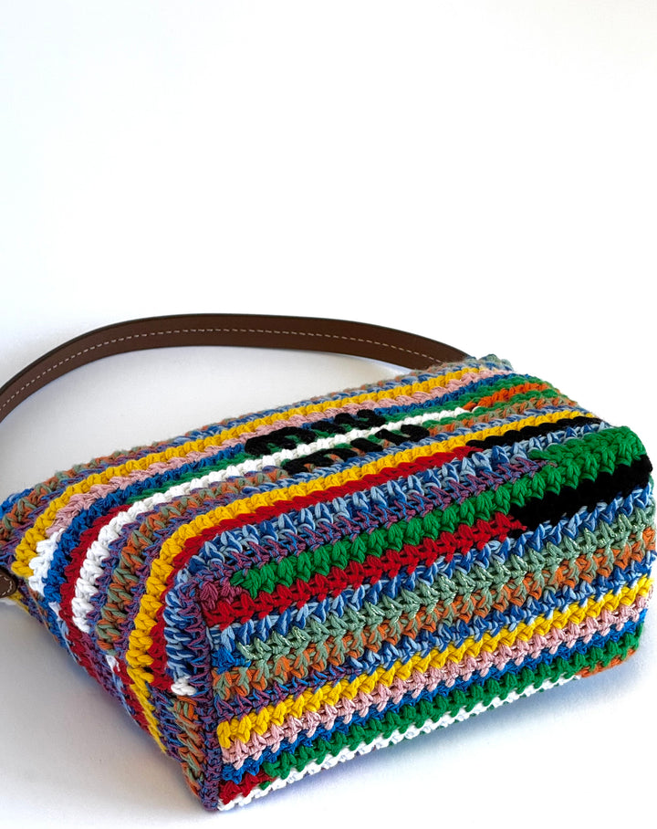 Miu Miu Crochet Multicolor Pouch Bag